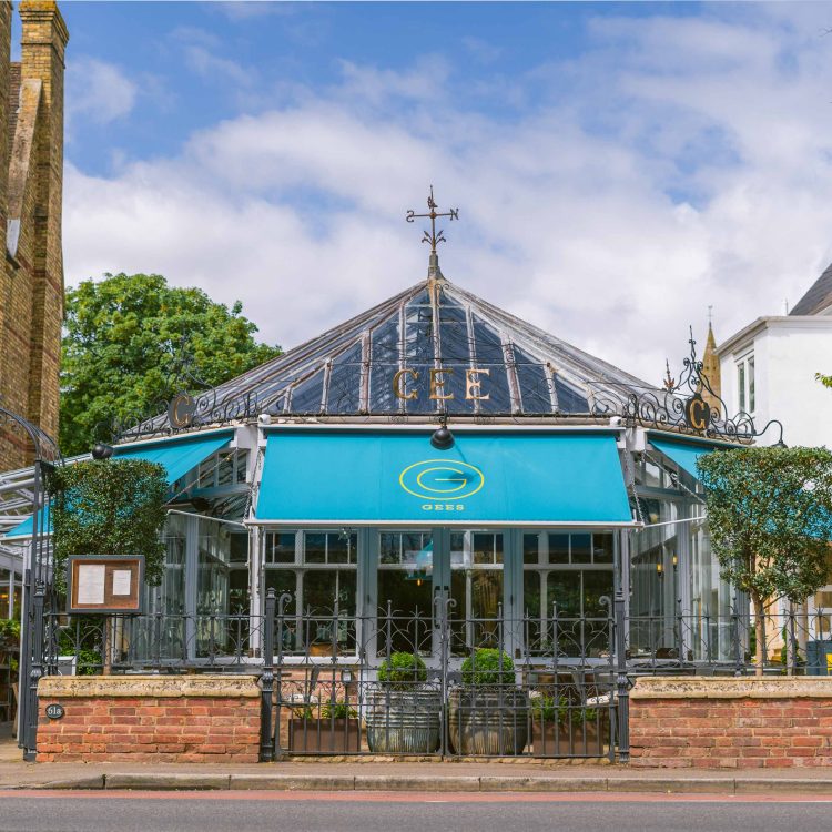 0021 - 2022 - Gees Restaurant & Bar - Oxford - High res - Awnings Conservatory Seating Exterior (Press Web)