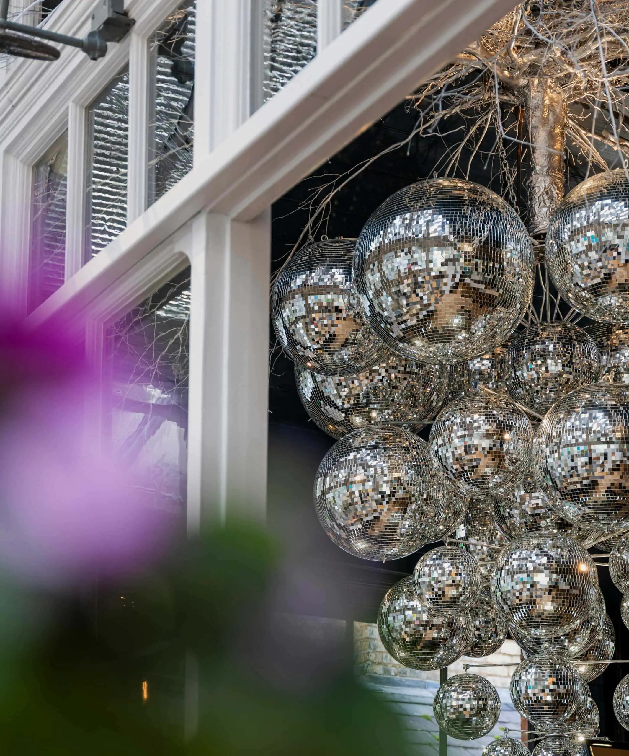 A7R04907-2023-Gees-Restaurant-Bar-Oxford-High-Res-Upside-down-Disco-Ball-Christmas-Tree-Glasshouse-Web-Hero-aspect-ratio-2131-2560